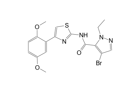 4-bromo-N-[4-(2,5-dimethoxyphenyl)-1,3-thiazol-2-yl]-1-ethyl-1H-pyrazole-5-carboxamide