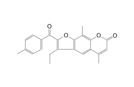 7H-furo[3,2-g][1]benzopyran-7-one, 3-ethyl-5,9-dimethyl-2-(4-methylbenzoyl)-