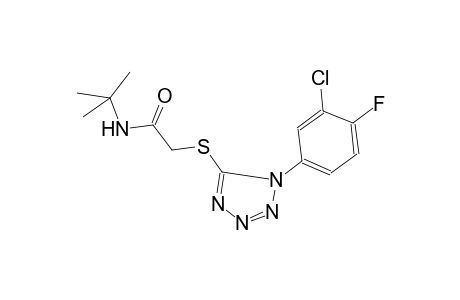 N-tert-Butyl-2-[1-(3-chloro-4-fluoro-phenyl)-1H-tetrazol-5-ylsulfanyl]-acetamide