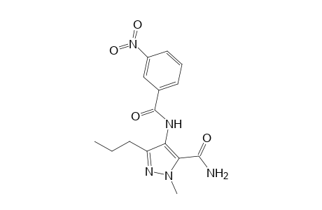 2-Methyl-4-[(3-nitrobenzoyl)amino]-5-propyl-pyrazole-3-carboxamide