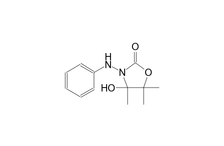 2-oxazolidinone, 4-hydroxy-4,5,5-trimethyl-3-(phenylamino)-