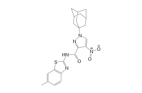 1-(1-adamantyl)-N-(6-methyl-1,3-benzothiazol-2-yl)-4-nitro-1H-pyrazole-3-carboxamide
