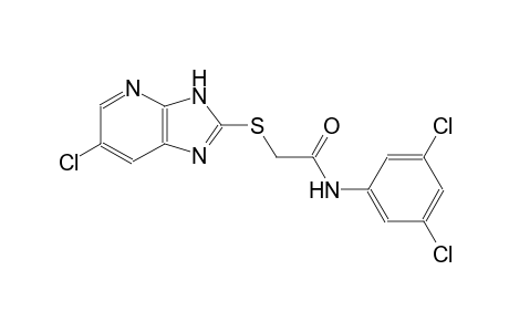2-[(6-chloro-3H-imidazo[4,5-b]pyridin-2-yl)sulfanyl]-N-(3,5-dichlorophenyl)acetamide