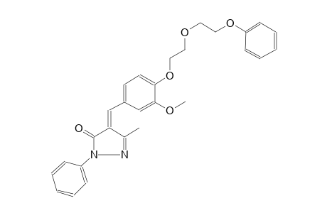 3H-pyrazol-3-one, 2,4-dihydro-4-[[3-methoxy-4-[2-(2-phenoxyethoxy)ethoxy]phenyl]methylene]-5-methyl-2-phenyl-, (4E)-