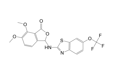 1(3H)-isobenzofuranone, 6,7-dimethoxy-3-[[6-(trifluoromethoxy)-2-benzothiazolyl]amino]-