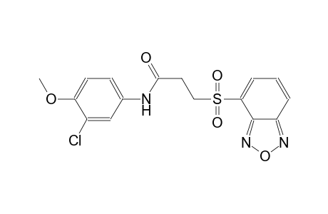 propanamide, 3-(2,1,3-benzoxadiazol-4-ylsulfonyl)-N-(3-chloro-4-methoxyphenyl)-