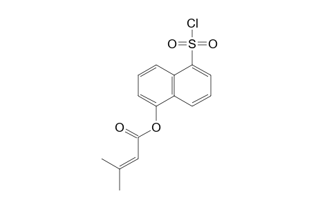 2-Butenoic acid, 3-methyl-, 5-(chlorosulfonyl)-1-naphthalenyl ester