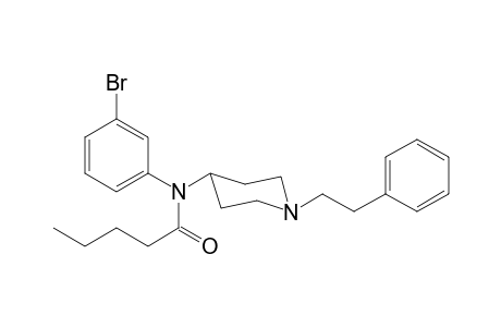 N-(3-Bromophenyl)-N-[1-(2-phenylethyl)piperidin-4-yl]pentanamide