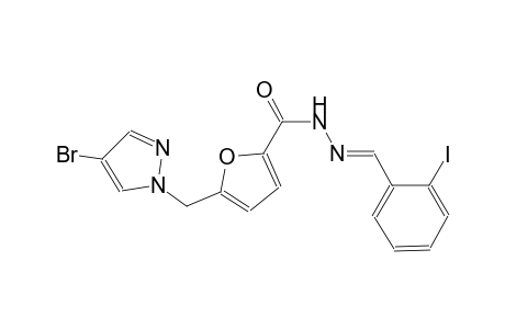 5-[(4-bromo-1H-pyrazol-1-yl)methyl]-N'-[(E)-(2-iodophenyl)methylidene]-2-furohydrazide