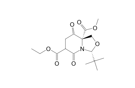 (6R,9R)-9-TERT.-BUTYL-3-ETHOXYCARBONYL-6-METHOXYCARBONYL-2,5-DIOXO-1-AZA-8-OXABICYClO-[3.3.0]-NONANE