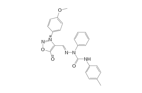 3-(4-Methoxyphenyl)sydnon-4-ylaldehyde 2-phenyl-4-(4-methylphenyl)semicarbazone