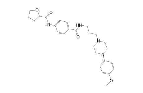 N-{4-[({3-[4-(4-methoxyphenyl)-1-piperazinyl]propyl}amino)carbonyl]phenyl}tetrahydro-2-furancarboxamide