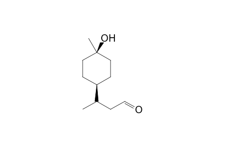 (+/-)-3-(cis-4'-hydroxy-4'-methyl-rel-1'-cyclohexyl)butanal
