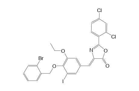 (4Z)-4-{4-[(2-bromobenzyl)oxy]-3-ethoxy-5-iodobenzylidene}-2-(2,4-dichlorophenyl)-1,3-oxazol-5(4H)-one