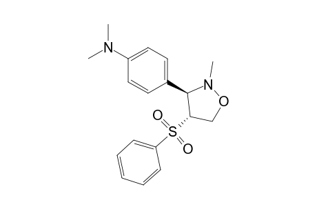 4-[(3R,4R)-4-(benzenesulfonyl)-2-methyl-1,2-oxazolidin-3-yl]-N,N-dimethylaniline