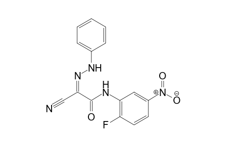 (E)-2-Cyano-N-(2-fluoro-5-nitrophenyl)-2-(2-phenylhydrazono)acetamide