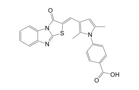 benzoic acid, 4-[2,5-dimethyl-3-[(Z)-(3-oxothiazolo[3,2-a]benzimidazol-2(3H)-ylidene)methyl]-1H-pyrrol-1-yl]-