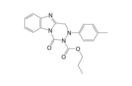 1-oxo-3-p-methylphenyl-3,4-dihydrobenzo[4,5]imidazo[1,2-d][1,2,4]triazine-2(1H)-carboxylic acid Propyl ester