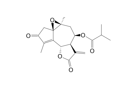 GUAIA-4,11(13)-DIEN-12,6-alpha-OLIDE,1-beta,10-beta-EPOXY-3-OXO-ISOBUTANOYLOXY