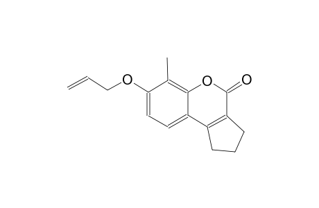 cyclopenta[c][1]benzopyran-4(1H)-one, 2,3-dihydro-6-methyl-7-(2-propenyloxy)-