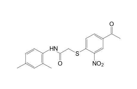 2-[(4-acetyl-2-nltrophenyl)thio]-2',4'-acetoxylidide