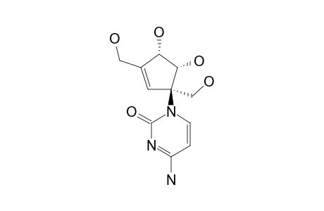 (+/-)-1-[2A,5-DIDEHYDRO-2A-CARBA-BETA-PSICOFURANOSYL]-CYTOSINE
