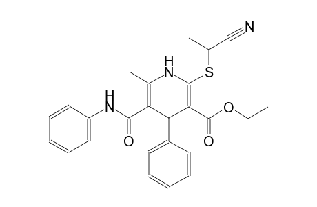 ethyl 5-(anilinocarbonyl)-2-[(1-cyanoethyl)sulfanyl]-6-methyl-4-phenyl-1,4-dihydro-3-pyridinecarboxylate