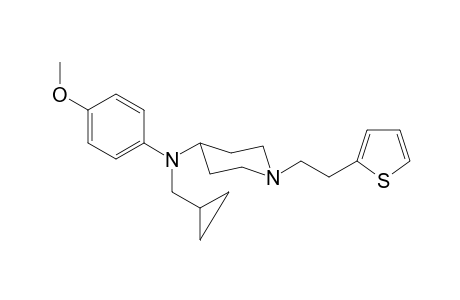 N-Cyclopropylmethyl-N-(4-methoxyphenyl)-1-[(2-thiophen-2-yl)ethyl]-piperidin-4-amine