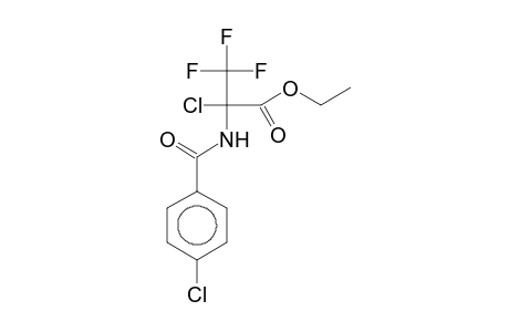 Ethyl 2-chloro-2-[(4-chlorobenzoyl)amino]-3,3,3-trifluoropropanoate