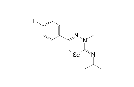 2-Isopropylimino-3-methyl-5-(4-fluorophenyl)-2,3-dihydro-6H-1,3,4-selenadiazine