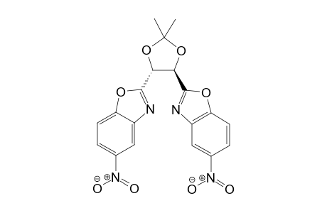 2-[(4R,5R)-2,2-dimethyl-5-(5-nitro-1,3-benzoxazol-2-yl)-1,3-dioxolan-4-yl]-5-nitro-1,3-benzoxazole