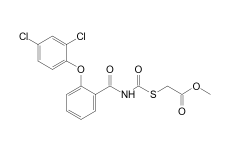 mercaptoacetic acid, methyl ester, [o-(2,4-dichlorophenoxy)benzoyl]carbamate