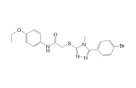 2-{[5-(4-bromophenyl)-4-methyl-4H-1,2,4-triazol-3-yl]sulfanyl}-N-(4-ethoxyphenyl)acetamide