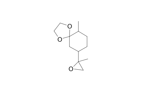 1,4-Dioxaspiro[4.5]decane, 6-methyl-9-(2-methyloxiran-2-yl)-