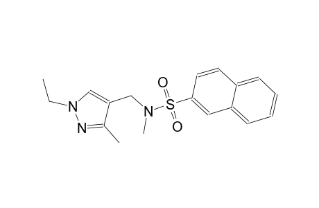 N-[(1-ethyl-3-methyl-1H-pyrazol-4-yl)methyl]-N-methyl-2-naphthalenesulfonamide