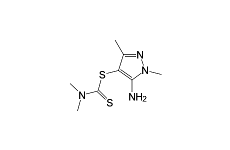 5-amino-1,3-dimethyl-1H-pyrazol-4-yl-dimethylamino-dithioformate