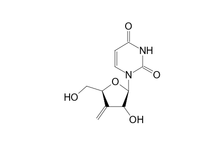 1-(3-Deoxy-3-methylene-.beta.,D-erythro-pentahydrofuranosyl)uracil