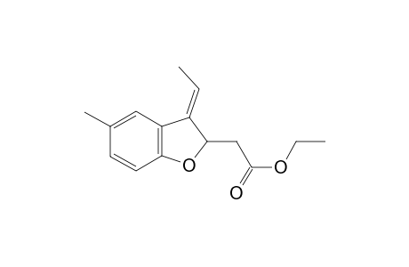(E)-ethyl 2-(3-ethylidene-5-methyl-2,3-dihydrobenzofuran-2-yl)acetate