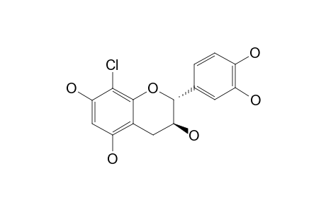 (-)-8-CHLORO-CATECHIN;8-CHLORO-2-(3,4-DIHYDROXYPHENYL)-3,4-DIHYDRO-2H-CHROMENE-3,5,7-TRIOL