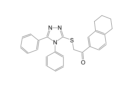2-[(4,5-diphenyl-1,2,4-triazol-3-yl)sulfanyl]-1-(5,6,7,8-tetrahydronaphthalen-2-yl)ethanone