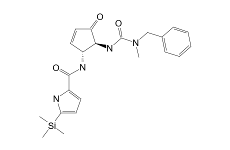 N-[(1R,5S)-5-[(benzyl-methyl-carbamoyl)amino]-4-keto-1-cyclopent-2-enyl]-5-trimethylsilyl-1H-pyrrole-2-carboxamide