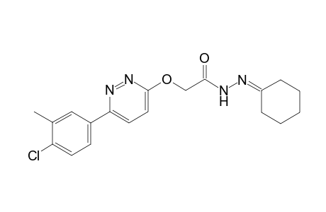 2-((6-(4-Chloro-3-methylphenyl)pyridazin-3-yl)oxy)-N-cyclohexylideneacetohydrazide