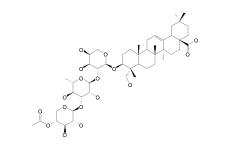 HEDERAGENIN-3-O-(4-O-ACETYL-BETA-D-XYLOPYRANOSYL)-(1->3)-ALPHA-L-RHAMNOPYRANOSYL-(1->2)-ALPHA-L-ARABINOPYRANOSIDE