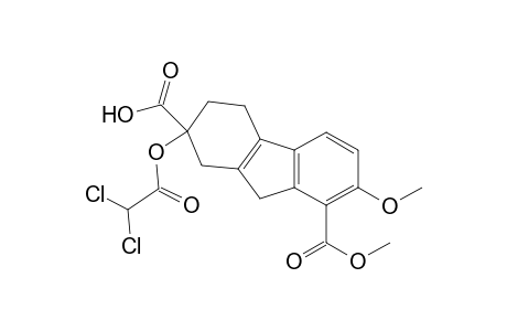 2-(2,2-dichloro-1-oxoethoxy)-7-methoxy-8-methoxycarbonyl-1,3,4,9-tetrahydrofluorene-2-carboxylic acid