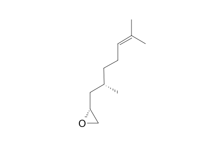 (2R)-2-[(2S)-2,6-dimethylhept-5-enyl]oxirane
