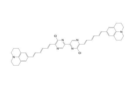 6,6'-Dichloro-5,5'-bis[6-(9-julolidinyl)-(1E,3E,5E)-hexa-1,3,5-trienyl]-2,2'-bipyrazine