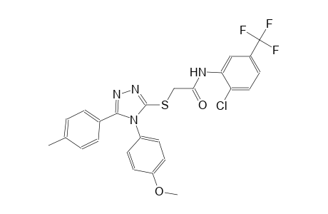 N-[2-chloro-5-(trifluoromethyl)phenyl]-2-{[4-(4-methoxyphenyl)-5-(4-methylphenyl)-4H-1,2,4-triazol-3-yl]sulfanyl}acetamide