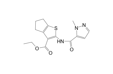 ethyl 2-{[(1-methyl-1H-pyrazol-5-yl)carbonyl]amino}-5,6-dihydro-4H-cyclopenta[b]thiophene-3-carboxylate