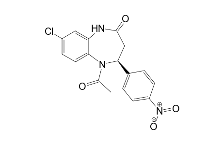 (4S)-5-Acetyl-8-chloro-4-(4-nitrophenyl)-4,5-dihydro-1H-[1,5]benzodiazepin-2(3H)-one