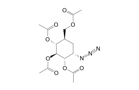 (1S,2S,3R,4R,6S)-4-(Acetoxymethyl)-6-azido-cyclohexane-1,2,3-triyl Triacetate